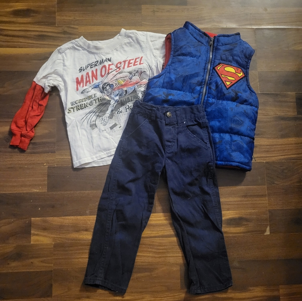 Boys superman outfit 3t